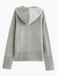 Kornelia | Strickjacke mit Kapuze und Reißverschluss