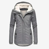 Beate - Wasserdichte Lange Jacke mit Kapuze und Futter