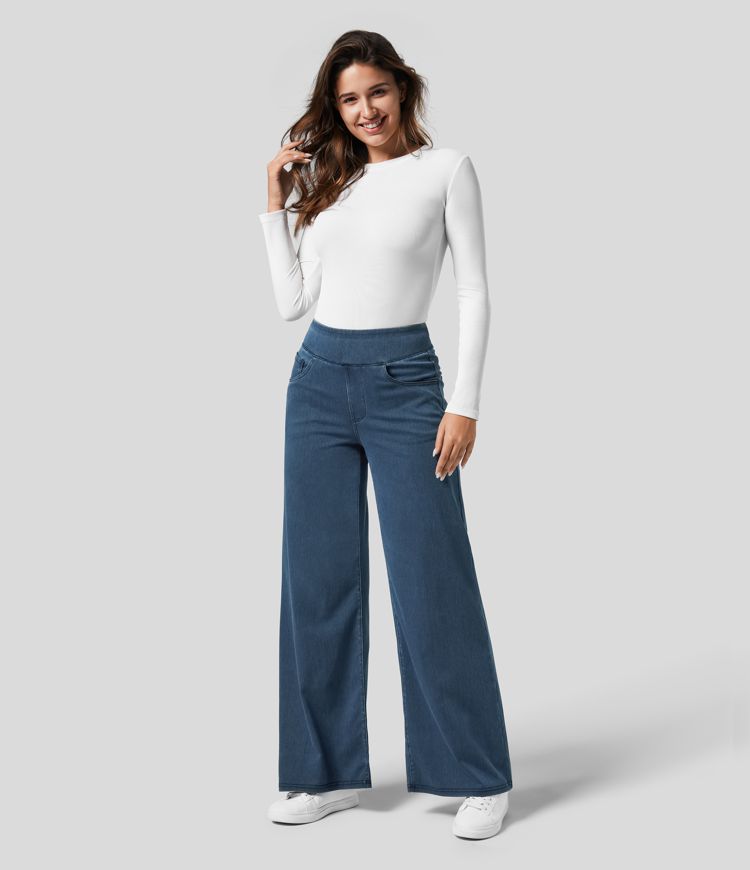 Evie | Bequeme Elastische Hose mit Hohem Bund