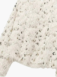 Wilhelmine | Glamouröser Glitzer-Strickpullover für Damen