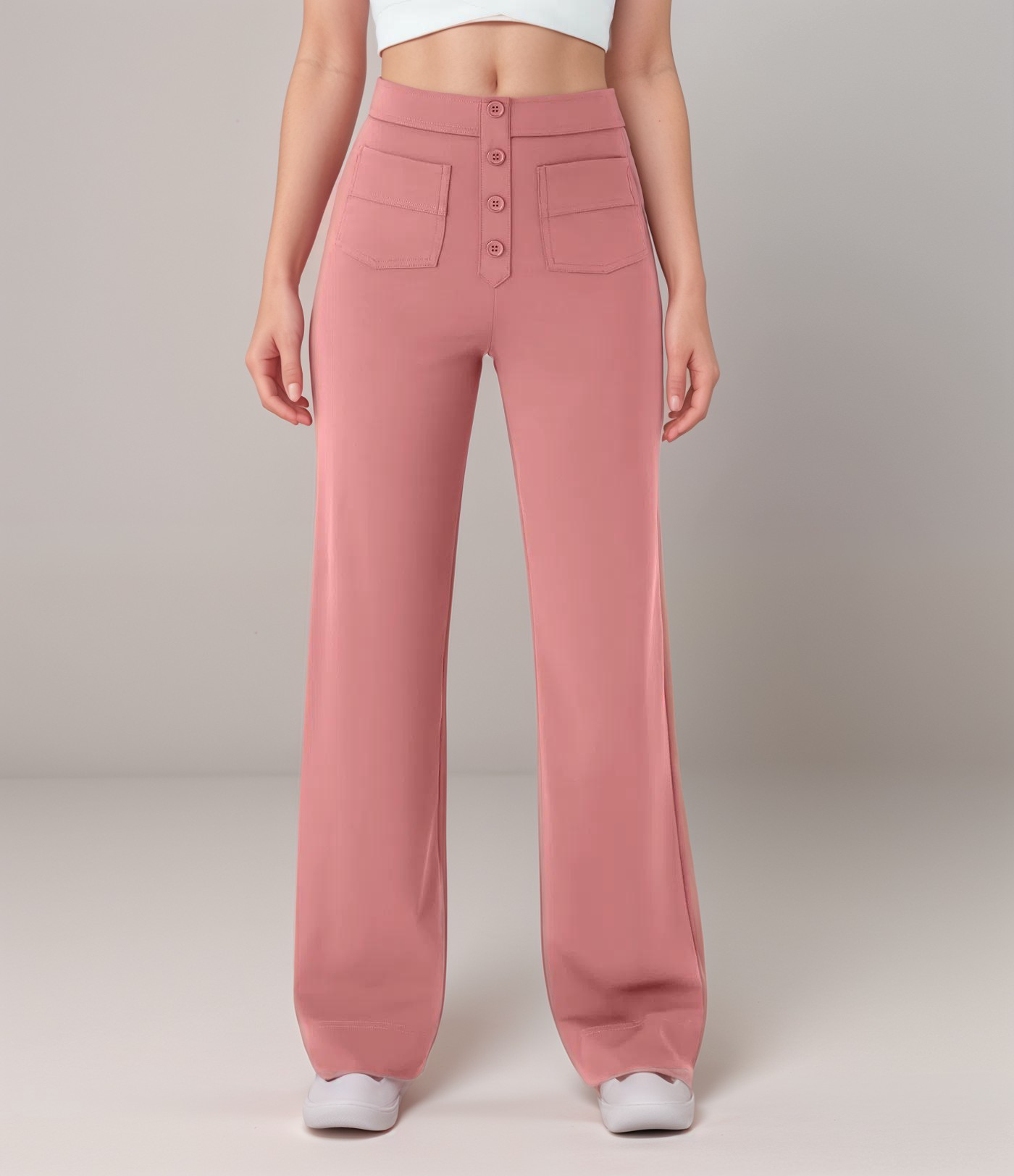 Nina | Elastische Hose mit hoher Taille