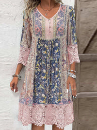 Orla™ – Boho-Chic Gemustertes Kleid