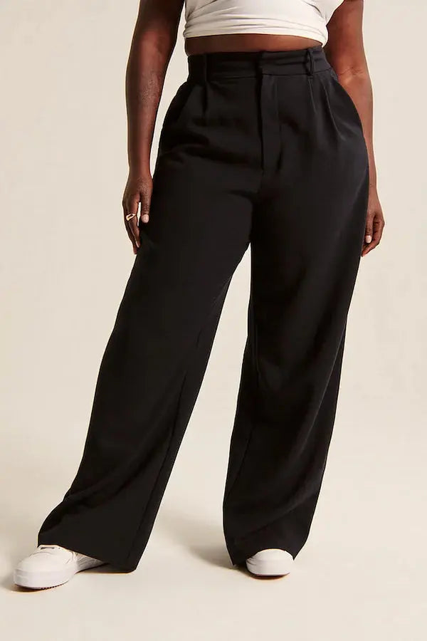 Elegante High-Waist Wide-Leg Hose mit zeitlosem Schnitt