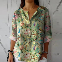 TIZIANA - LOCKERE BEDRUCKTE BLUSE