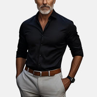 Gizmo™ | Herren Slim Fit Business Hemd mit Knitterfrei