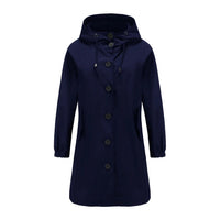 Flieder - Stylischer Damen-Windbreaker mit wasserdichter Kapuze