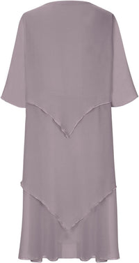 Elegantes Chiffonkleid mit Lagenlook