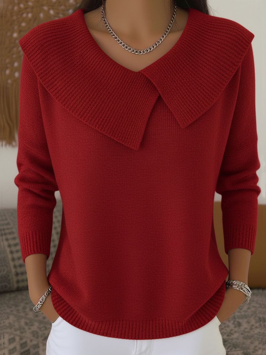 Lucia | Pullover mit Weichem Kragen