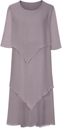 Elegantes Chiffonkleid mit Lagenlook