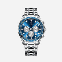 Luxuriöse Herren-Sportuhr mit wasserdichtem Quarzwerk und Chronograph