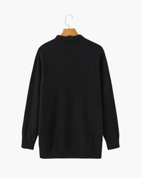 Bennett | Luxuriöser Herren Kaschmirpullover mit Polokragen & Knopfleiste