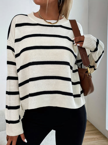 Gestreifter Pullover