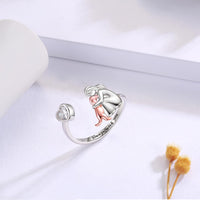 Anne™| Ring „Mädchen und Hund“