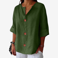 Clara™ | Leinenbluse Casual