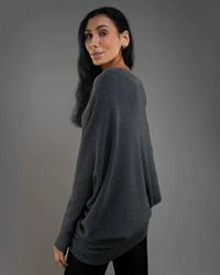 Asymmetrisch Drapierter Pullover