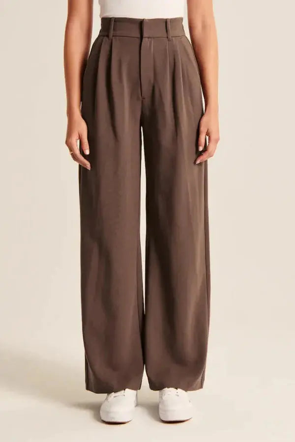 Elegante High-Waist Wide-Leg Hose mit zeitlosem Schnitt