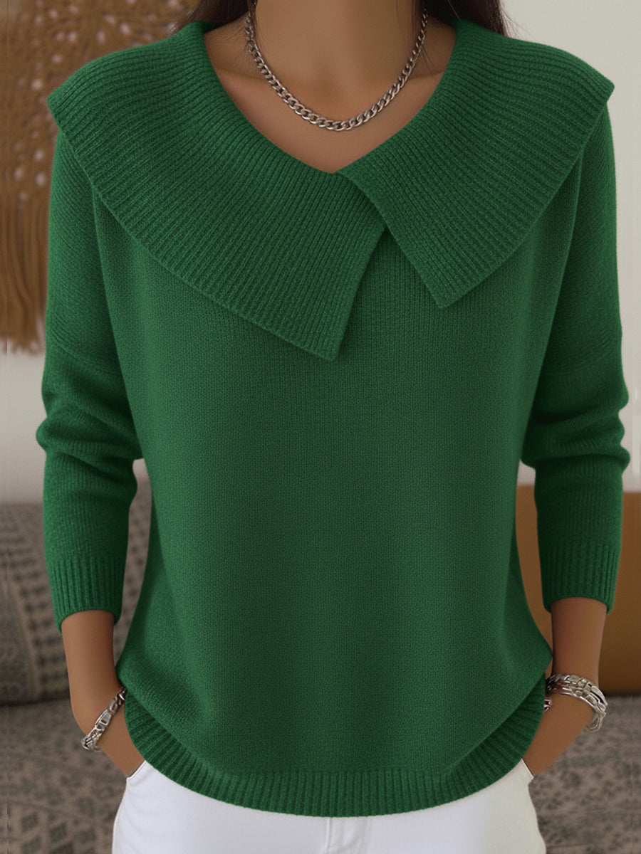 Lucia | Pullover mit Weichem Kragen