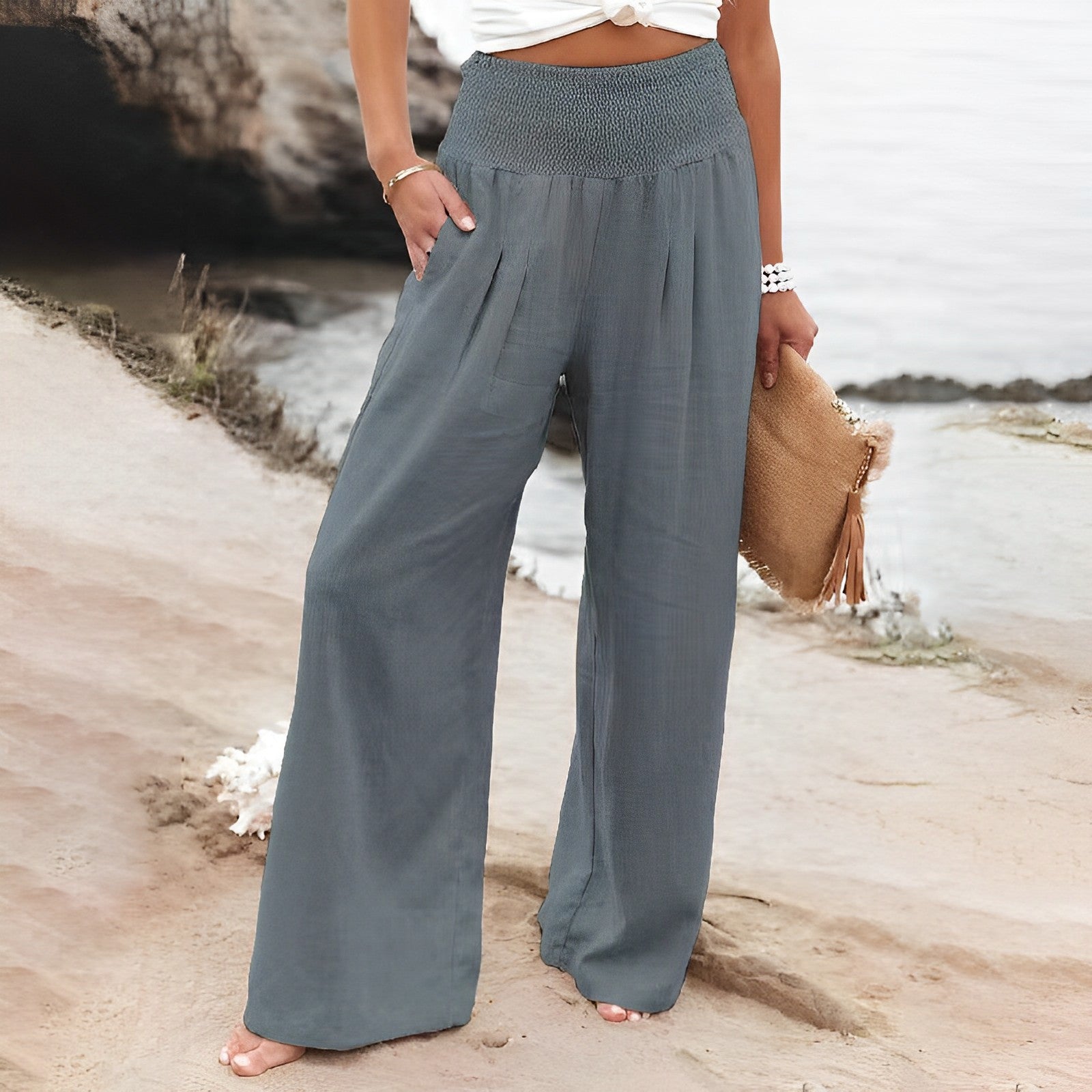 Hose mit weitem Bein