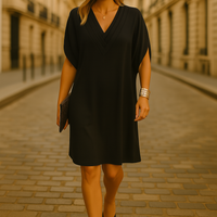Ophelia™ – Elegantes Wickelkleid mit V-Ausschnitt