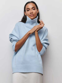 Xandra | Gestrickter Pullover Mit Langem Hals