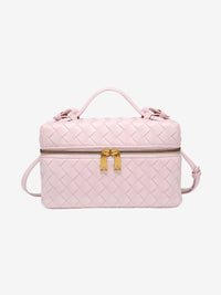 Julia | Strukturierte, glänzende Tasche aus gewebtem Material