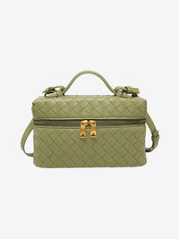 Julia | Strukturierte, glänzende Tasche aus gewebtem Material