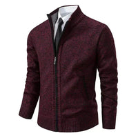 Leon | Strickpullover mit Reißverschluss und Taillierung