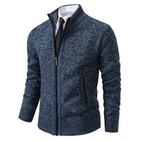 Leon | Strickpullover mit Reißverschluss und Taillierung