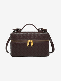 Julia | Strukturierte, glänzende Tasche aus gewebtem Material