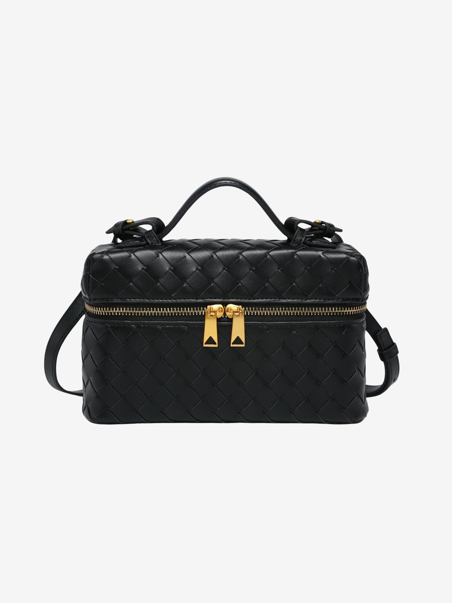 Julia | Strukturierte, glänzende Tasche aus gewebtem Material