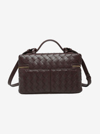 Julia | Strukturierte, glänzende Tasche aus gewebtem Material