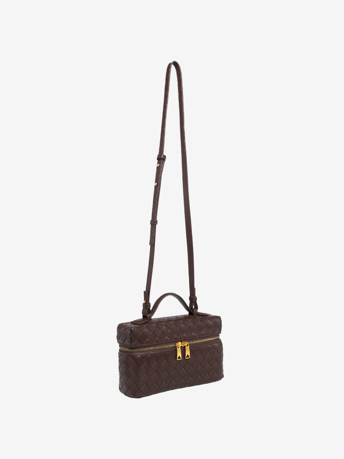 Julia | Strukturierte, glänzende Tasche aus gewebtem Material
