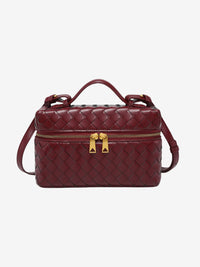 Julia | Strukturierte, glänzende Tasche aus gewebtem Material