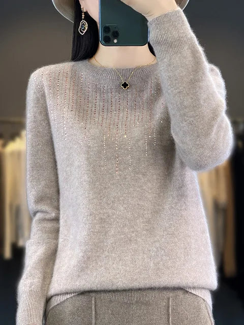 Warmer Pullover mit Glitzer
