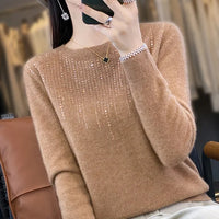 Warmer Pullover mit Glitzer