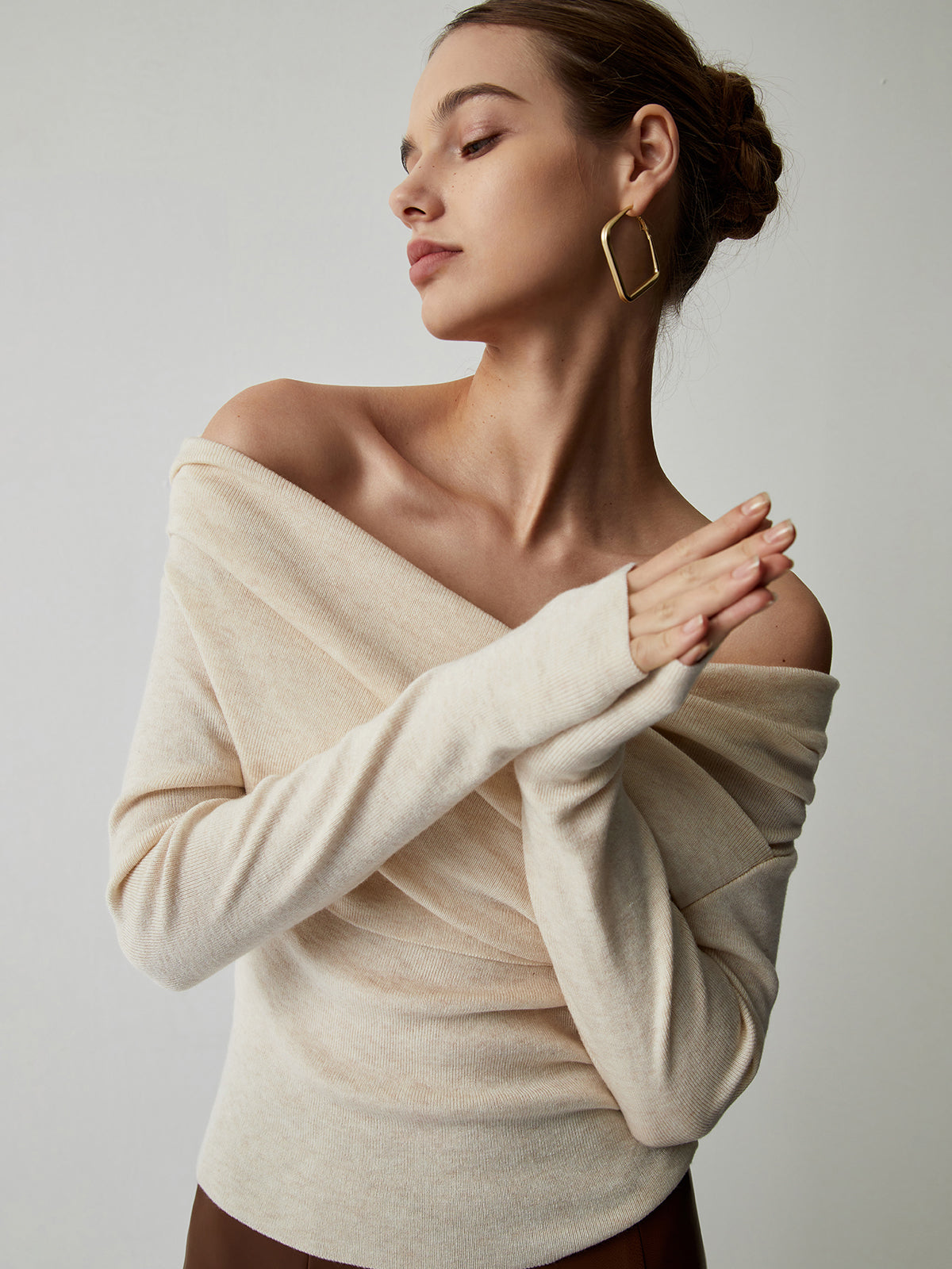 Off-Shoulder Stricktop für Damen – Feminin, Stylisch & Modern