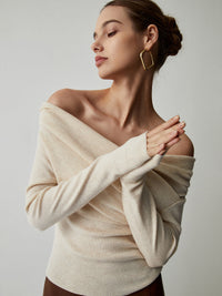Off-Shoulder Stricktop für Damen – Feminin, Stylisch & Modern