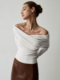 Off-Shoulder Stricktop für Damen – Feminin, Stylisch & Modern