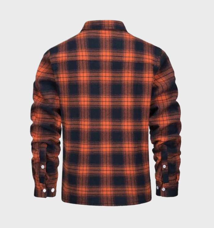 Nate™ | Herren Karierte Sherpa-Futterjacke
