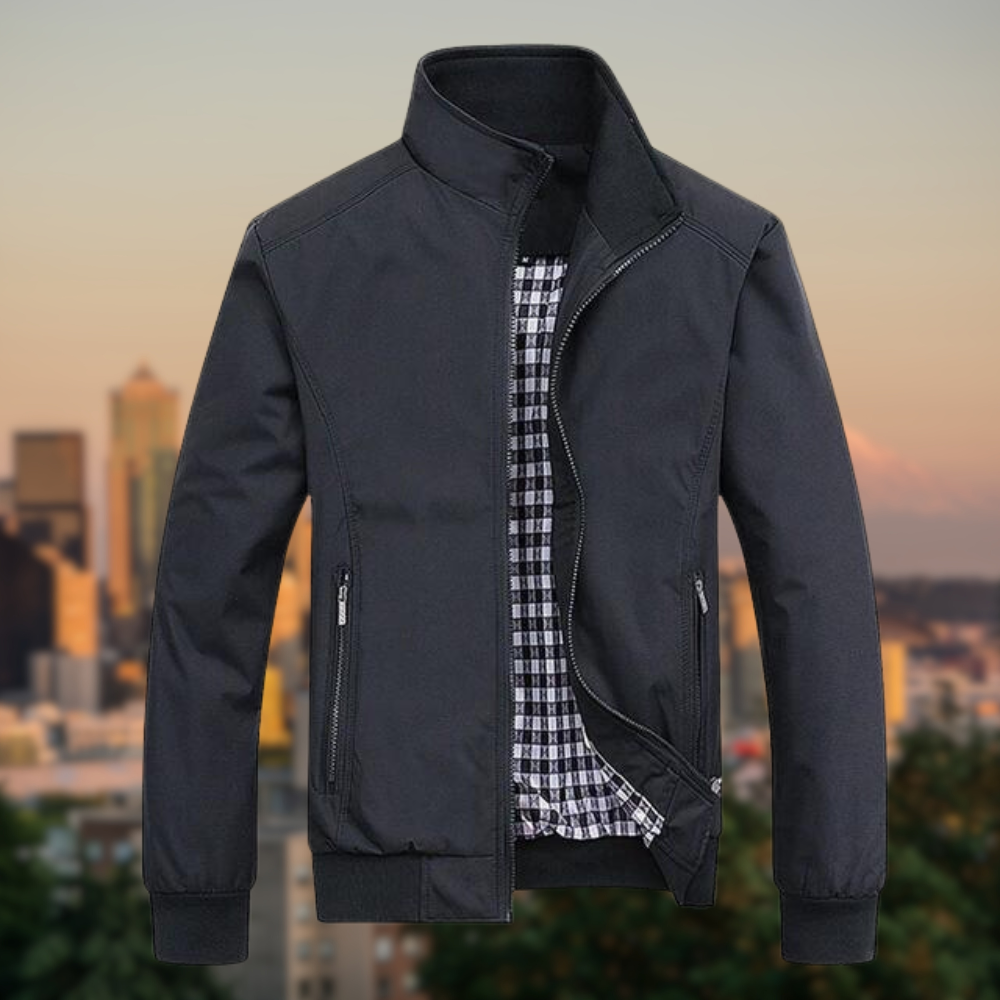 Leichte Übergangsjacke mit Stehkragen – Stilvolle Freizeitjacke für Alltag & Outdoor