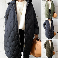 Neu Lässiger Parka-Mantel mit Kapuze aus Argyle [Letzter Tag Rabatt]