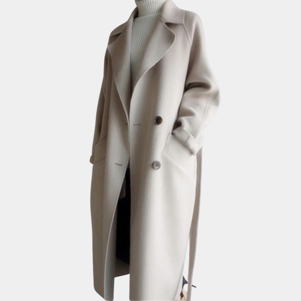 Stilvoller langer Damenmantel für einen eleganten Look
