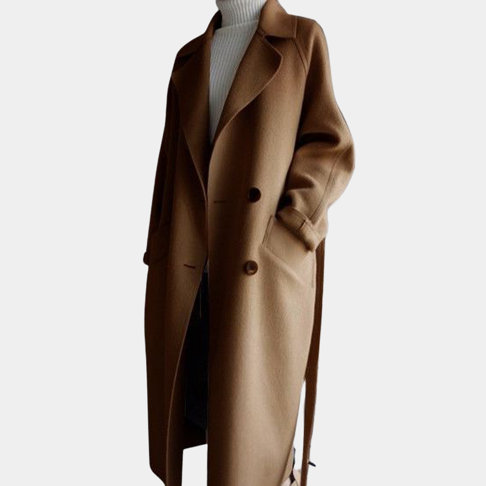 Stilvoller langer Damenmantel für einen eleganten Look