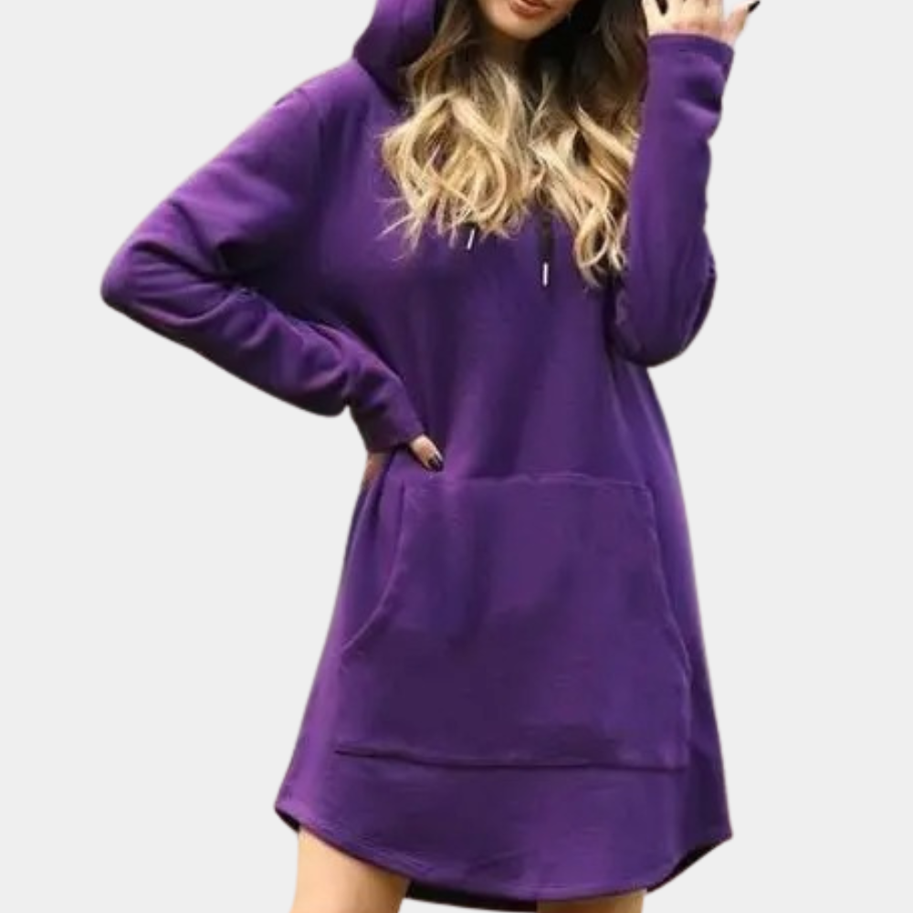 Stylischer und langer Damen-Kapuzenpullover für Komfort und Mode