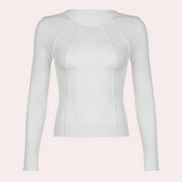 Stylisches Langarm-Top für Frauen - schlicht und elegant