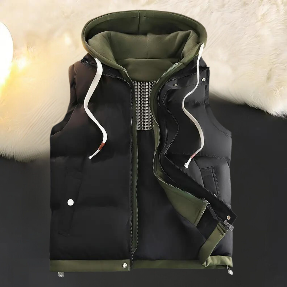 FRANK - Stilvolle lässige Strickjacke mit Kapuze für Männer