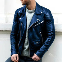 Stylische Biker-Lederjacke für Männer - CRUZ Kollektion