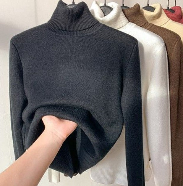 Alpaka-Pullover mit Rollkragen