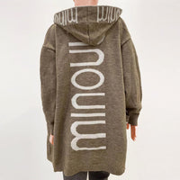 Lange Strickjacke