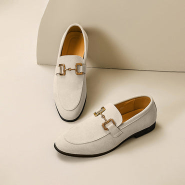 Elegante Business-Loafer mit goldener Schnalle – Klassischer Komfort für stilvolle Anlässe